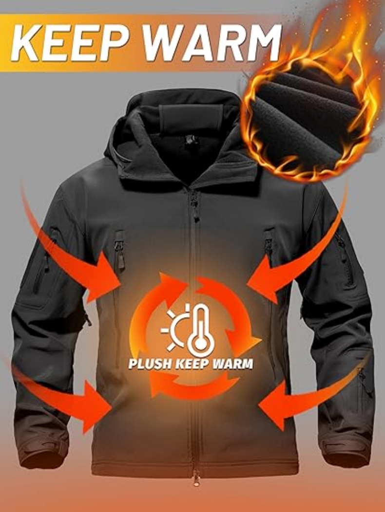Тактическая флисовая куртка-со – обзор и цена Fishing Jacket Waterproof